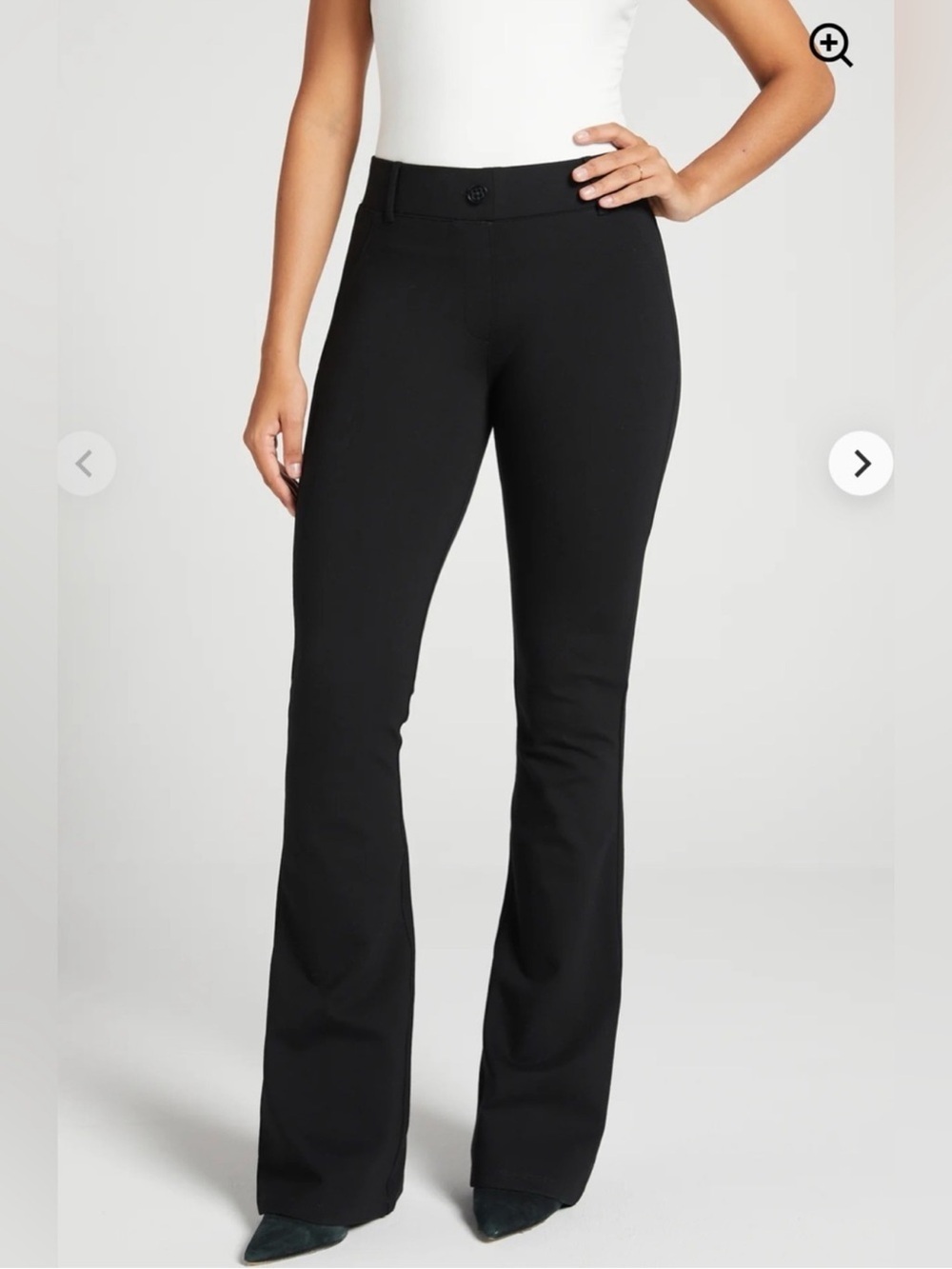 NEW Betabrand Bootcut Dress Pants Yoga Pants in Black sz M *LONG*